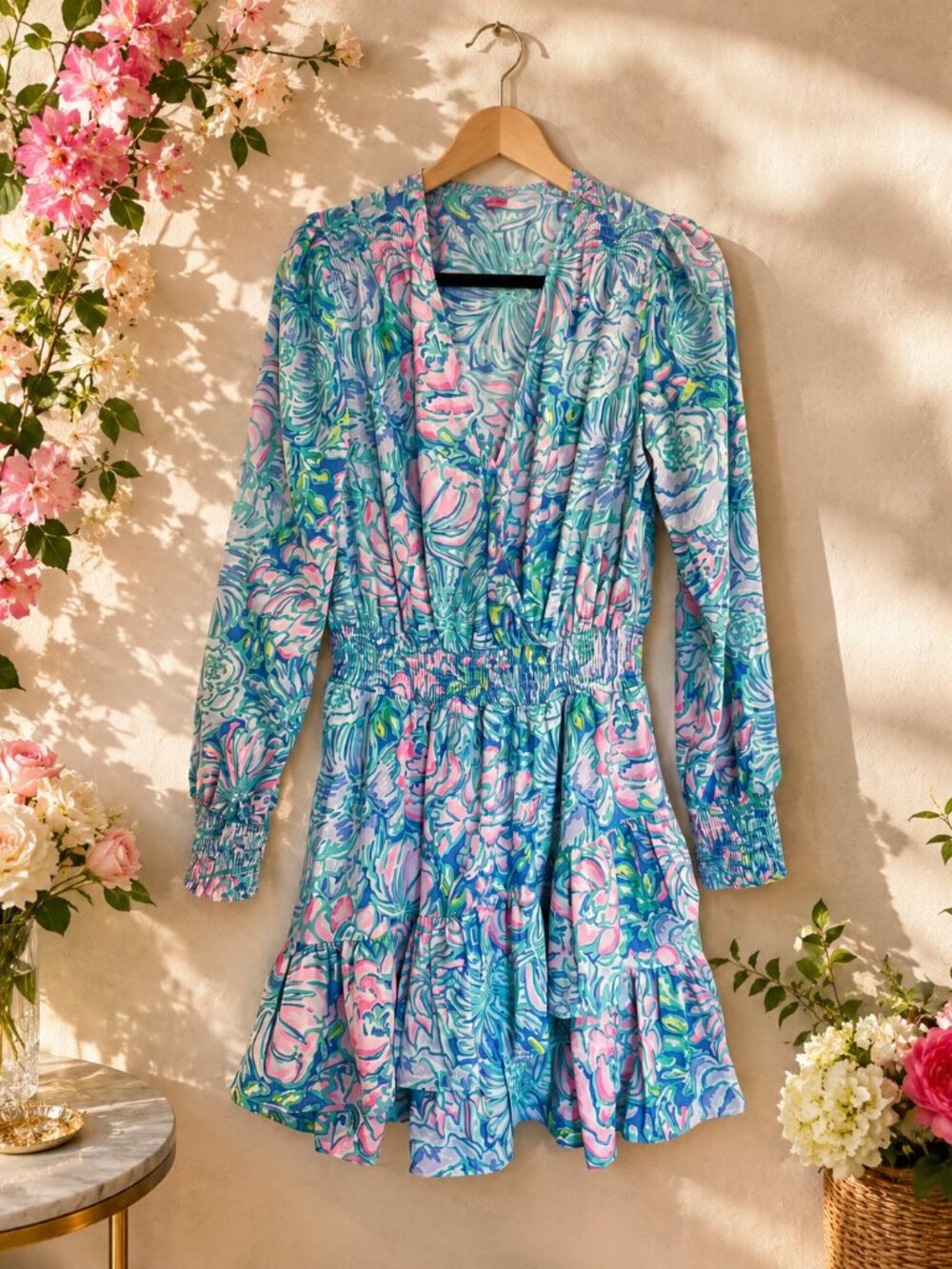 Like new Lilly Pulitzer Cristiana Dress in Floral Bloom